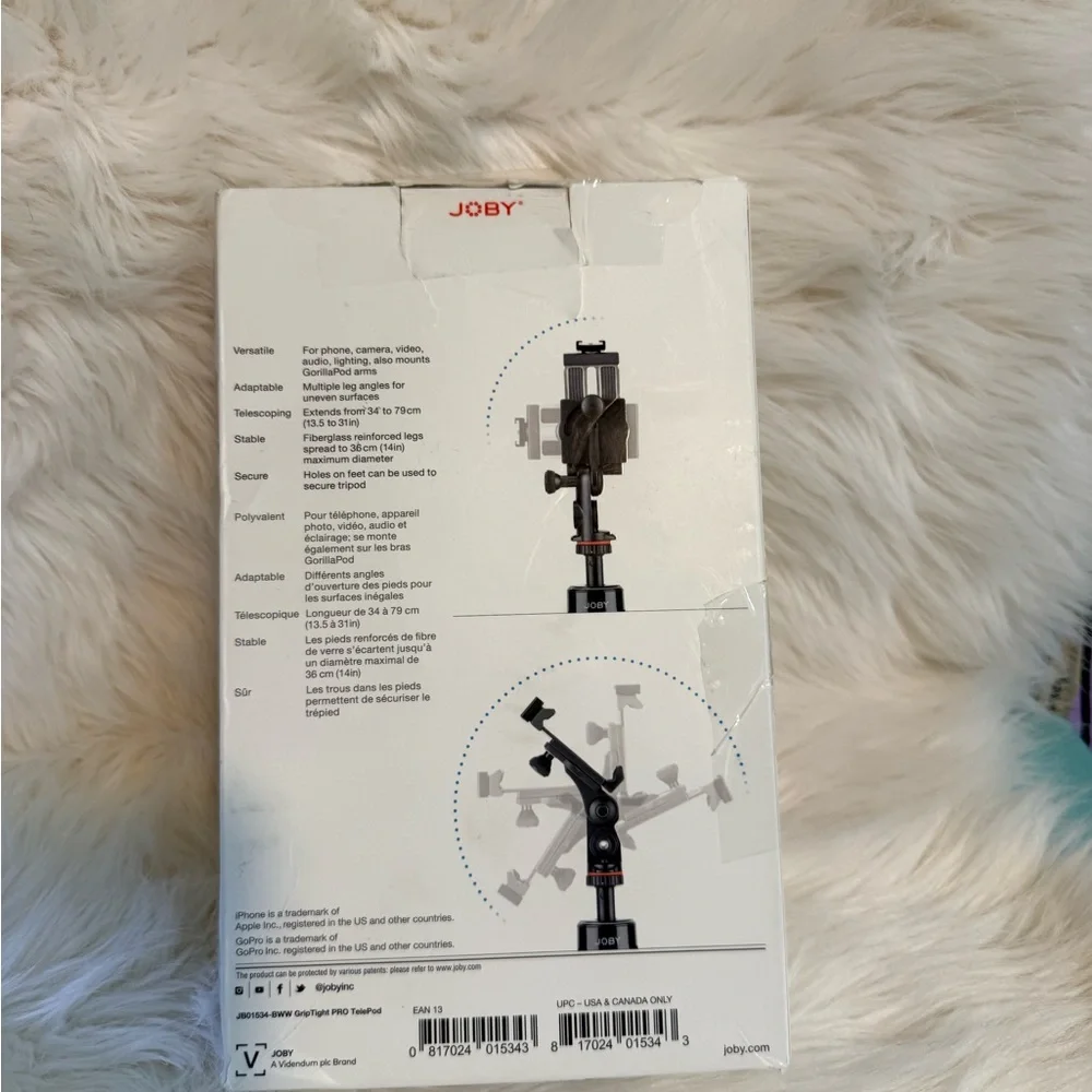 TelePod Extendable Black Travel Tripod & Selfie Stick
